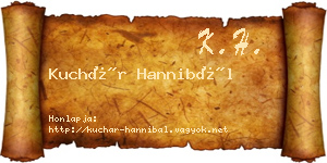 Kuchár Hannibál névjegykártya